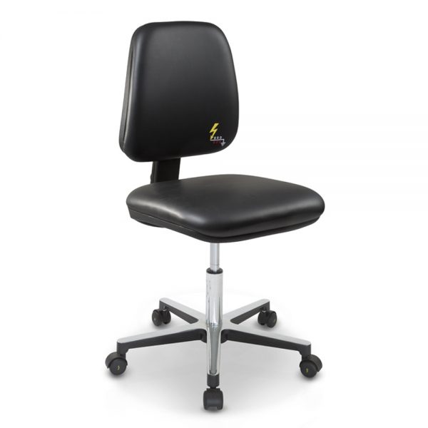 Gref 212 - Antistatic swivel chair, with castors. Artificial Leather Esd