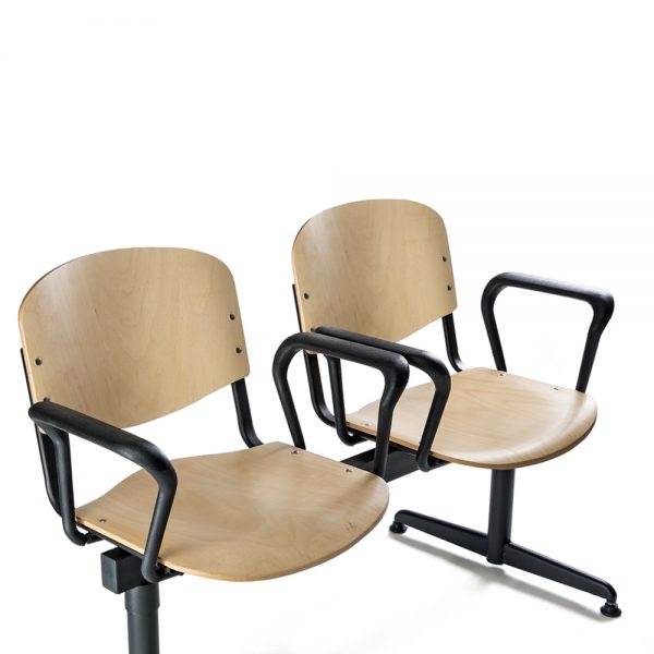 Koinè 450 - Beechwood beam seats with armrests