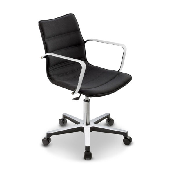 Swivel chair with castors and armrests Sally 900