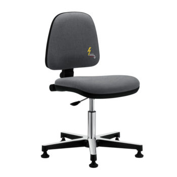 Gref 211 - Antistatic swivel chair, with glides. Fabric Esd